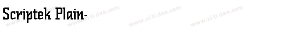 Scriptek Plain字体转换